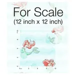 York Wallcoverings Disney The Little Mermaid Swim Teal Wallpaper - SKU DI0954