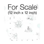 York Wallcoverings Disney Winnie the Pooh Playmates White & Blue Wallpaper - SKU DI0983