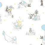 York Wallcoverings Disney Winnie the Pooh Playmates Yellow Wallpaper - SKU DI0982