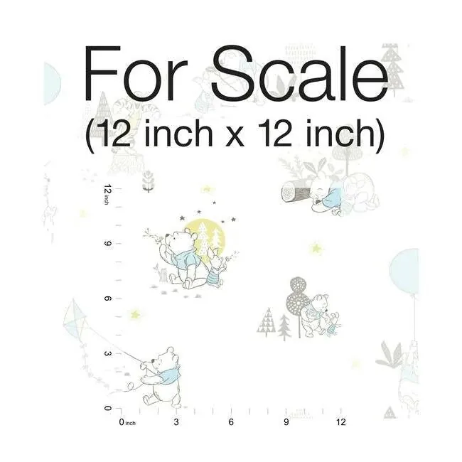 York Wallcoverings Disney Winnie the Pooh Playmates Yellow Wallpaper - SKU DI0982