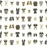 York Wallcoverings Dog Days Grey Peel & Stick Wallpaper - SKU PSW1462RL