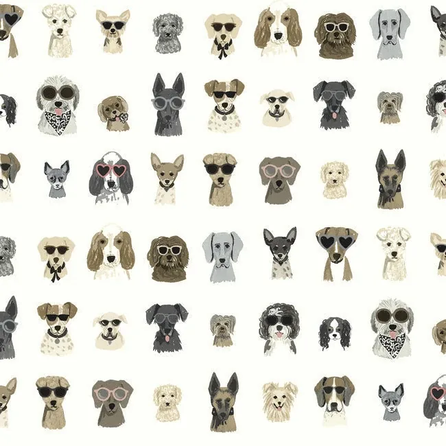 PSW1462RL | Dog Days Grey Peel & Stick Wallpaper