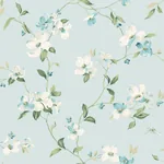 York Wallcoverings Dogwood Light Blue Wallpaper - SKU BL1765