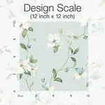 York Wallcoverings Dogwood Light Blue Wallpaper - SKU BL1765