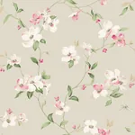 York Wallcoverings Dogwood Taupe Wallpaper - SKU BL1763