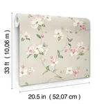 York Wallcoverings Dogwood Taupe Wallpaper - SKU BL1763