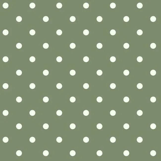 MH1580 | Dots on Dots White & Green Wallpaper