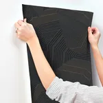 York Wallcoverings Dotted Maze Black Wallpaper - SKU OI0614