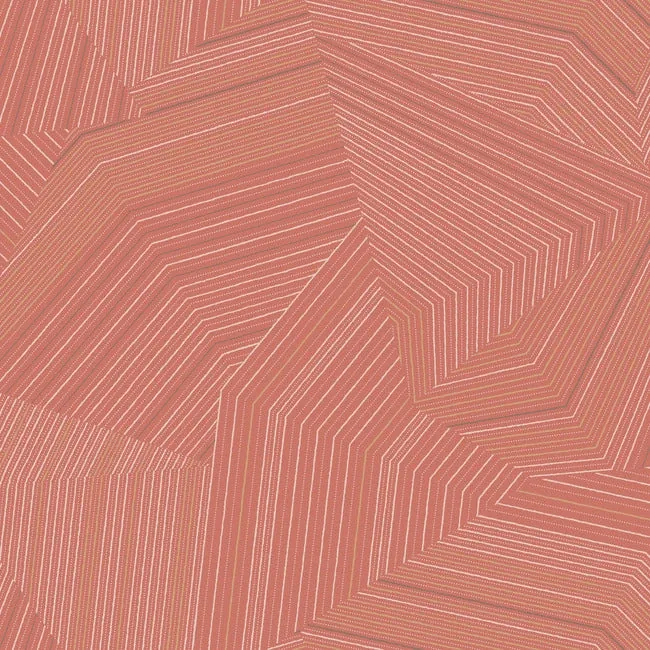 OI0611 | Dotted Maze Desert Red Wallpaper