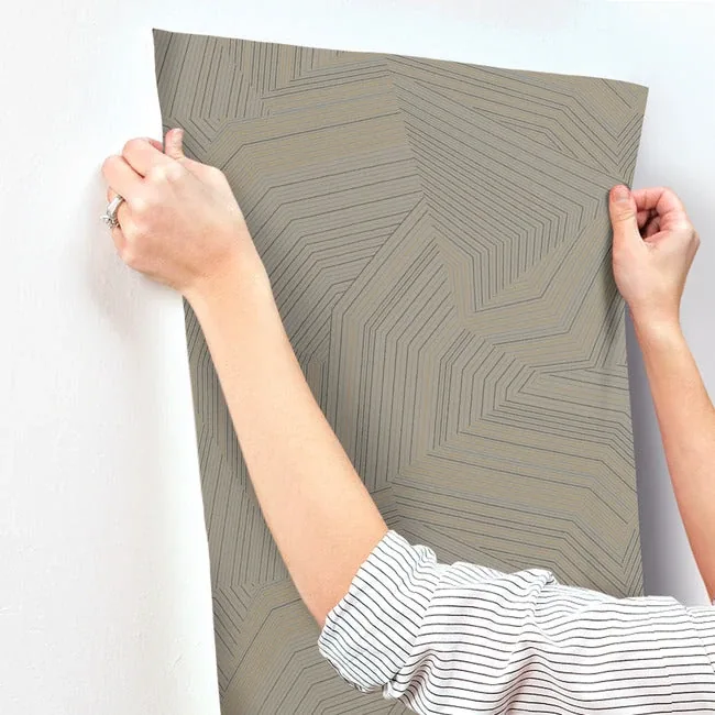 York Wallcoverings Dotted Maze Glint Wallpaper - SKU OI0613