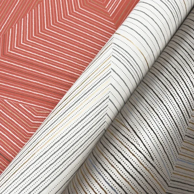 York Wallcoverings Dotted Maze Taupe Wallpaper - SKU OI0612