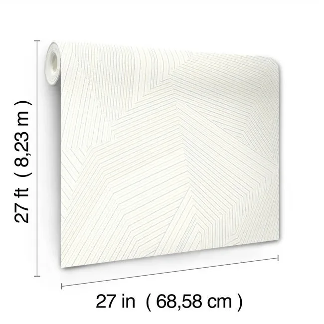 York Wallcoverings Dotted Maze White Wallpaper - SKU OI0615