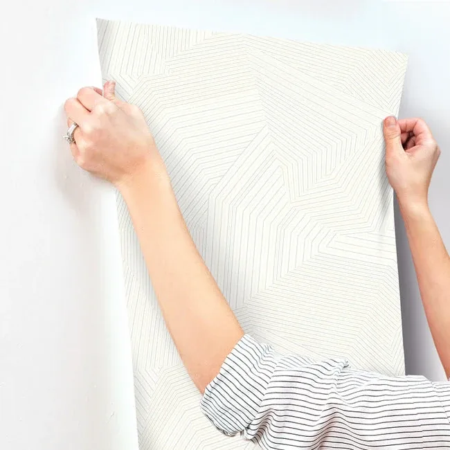 York Wallcoverings Dotted Maze White Wallpaper - SKU OI0615
