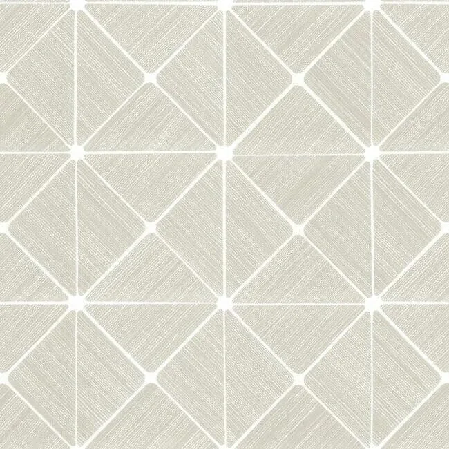 York Wallcoverings Double Diamonds Off White Peel & Stick Wallpaper - SKU PSW1072RL