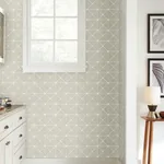 York Wallcoverings Double Diamonds Off White Peel & Stick Wallpaper - SKU PSW1072RL