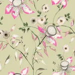 York Wallcoverings Dream Blossom Light Green Wallpaper - SKU BL1791