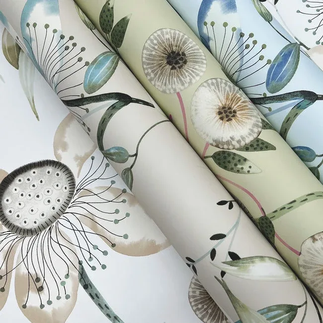 York Wallcoverings Dream Blossom Light Green Wallpaper - SKU BL1791