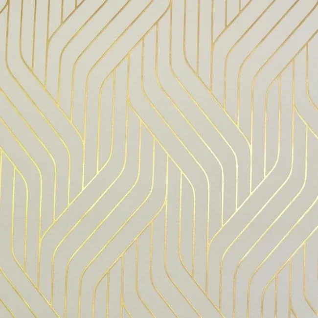 York Wallcoverings Ebb And Flow Almond & Gold Wallpaper - SKU NW3517