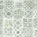 York Wallcoverings Ecaustic Tile Grey Peel & Stick Wallpaper - SKU PSW1301RL