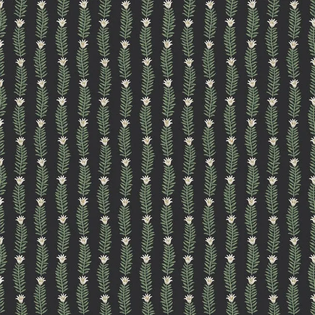RP7344 | Eden Black & Green Wallpaper