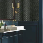 York Wallcoverings Eden Black & Green Wallpaper - SKU RP7344