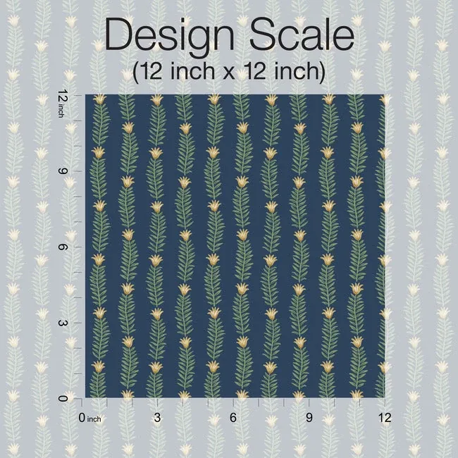 York Wallcoverings Eden Blue & Green Wallpaper - SKU RP7342
