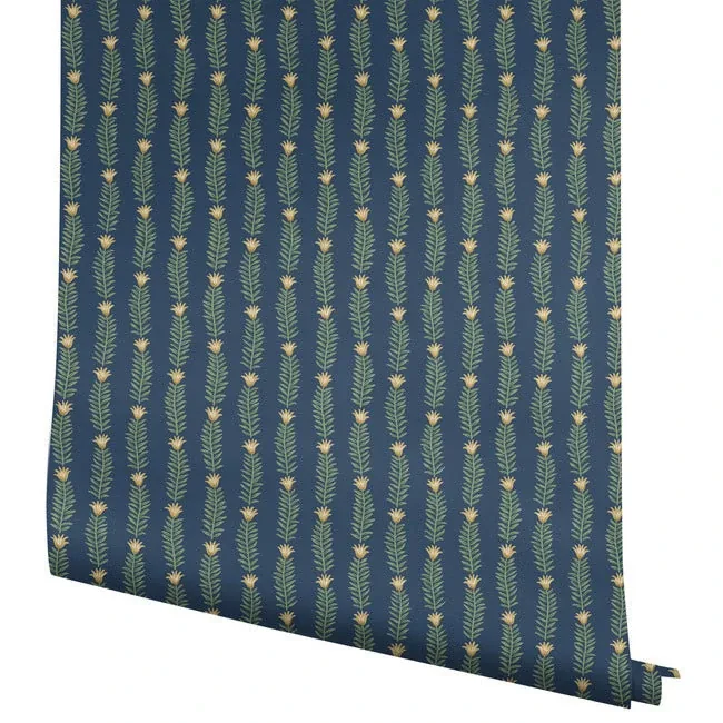 York Wallcoverings Eden Blue & Green Wallpaper - SKU RP7342