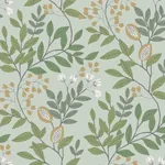 York Wallcoverings Eden Retreat Green & Gold Wallpaper - SKU MN1840