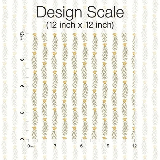 York Wallcoverings Eden White & Beige Wallpaper - SKU RP7343