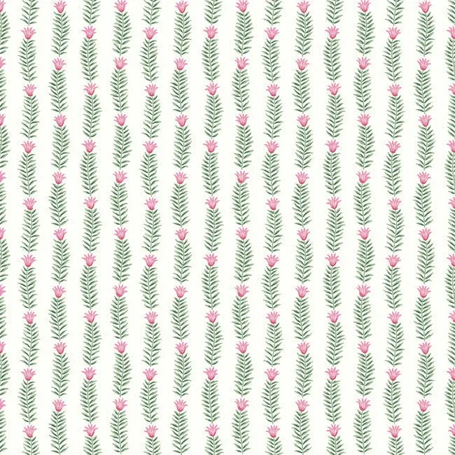 York Wallcoverings Eden White & Green Wallpaper - SKU RP7340