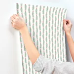 York Wallcoverings Eden White & Green Wallpaper - SKU RP7340