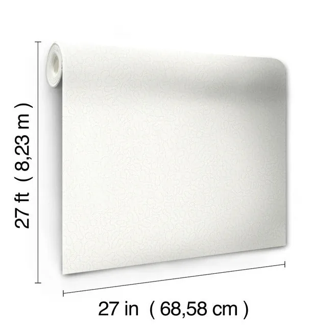 York Wallcoverings Effervesce White Wallpaper - SKU MN1882