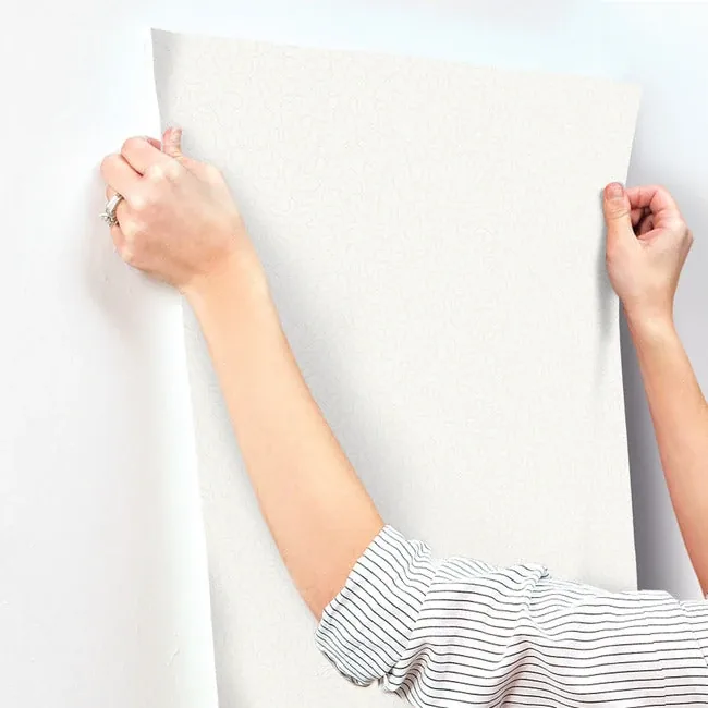York Wallcoverings Effervesce White Wallpaper - SKU MN1882