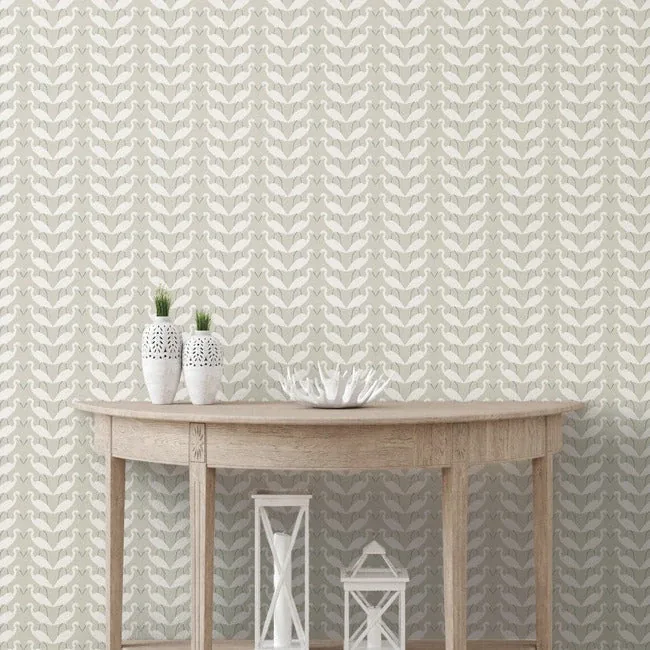 York Wallcoverings Elegant Birds Beige Peel & Stick Wallpaper - SKU PSW1346RL