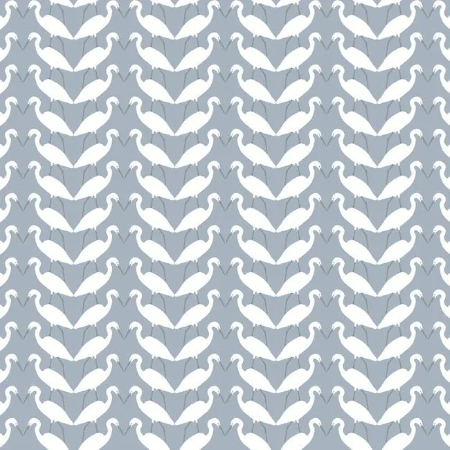 York Wallcoverings Elegant Birds Blue Peel & Stick Wallpaper - SKU PSW1347RL
