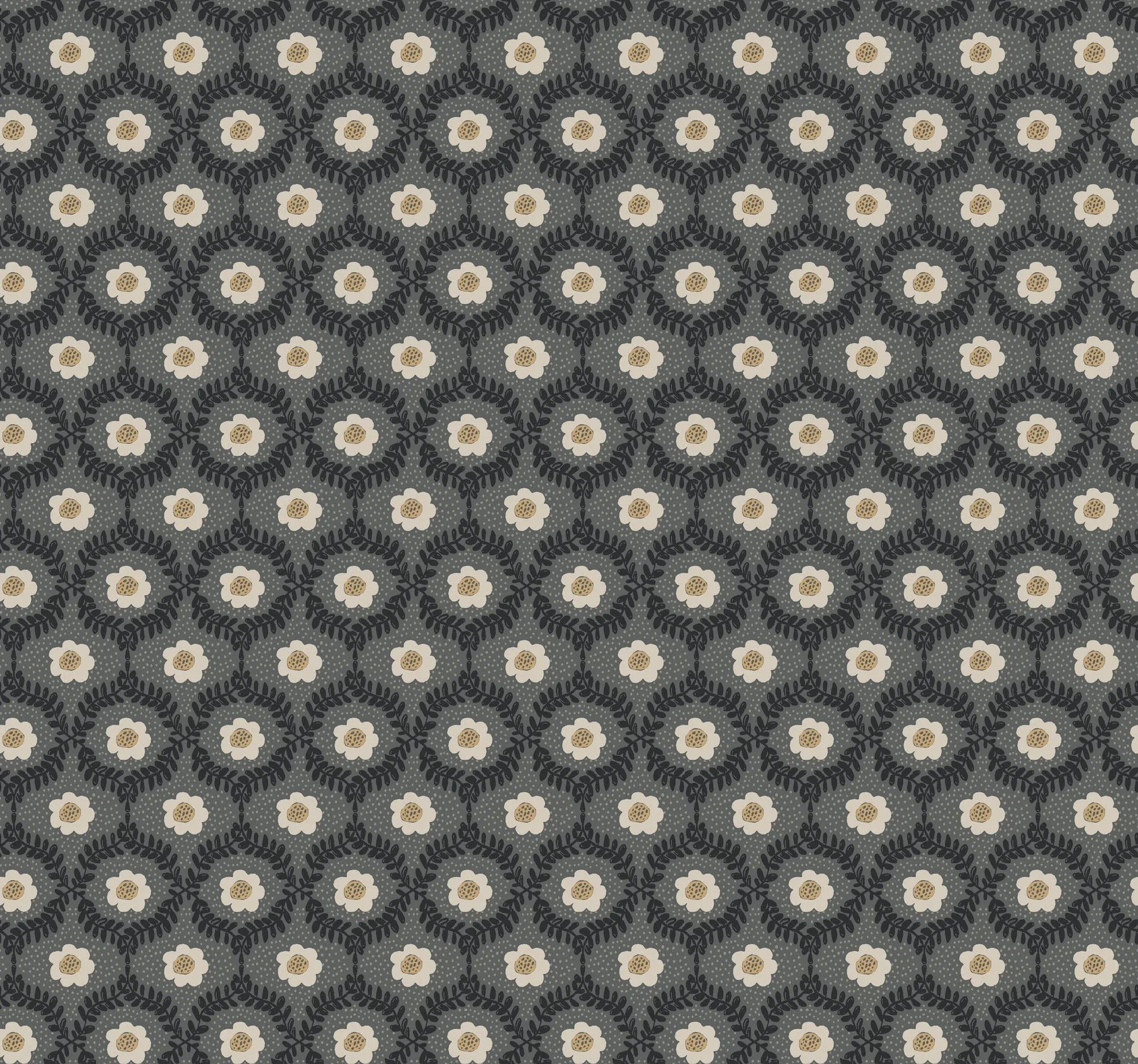 RF7442 | Emma Black Wallpaper