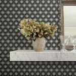 York Wallcoverings Emma Black Wallpaper - SKU RF7442