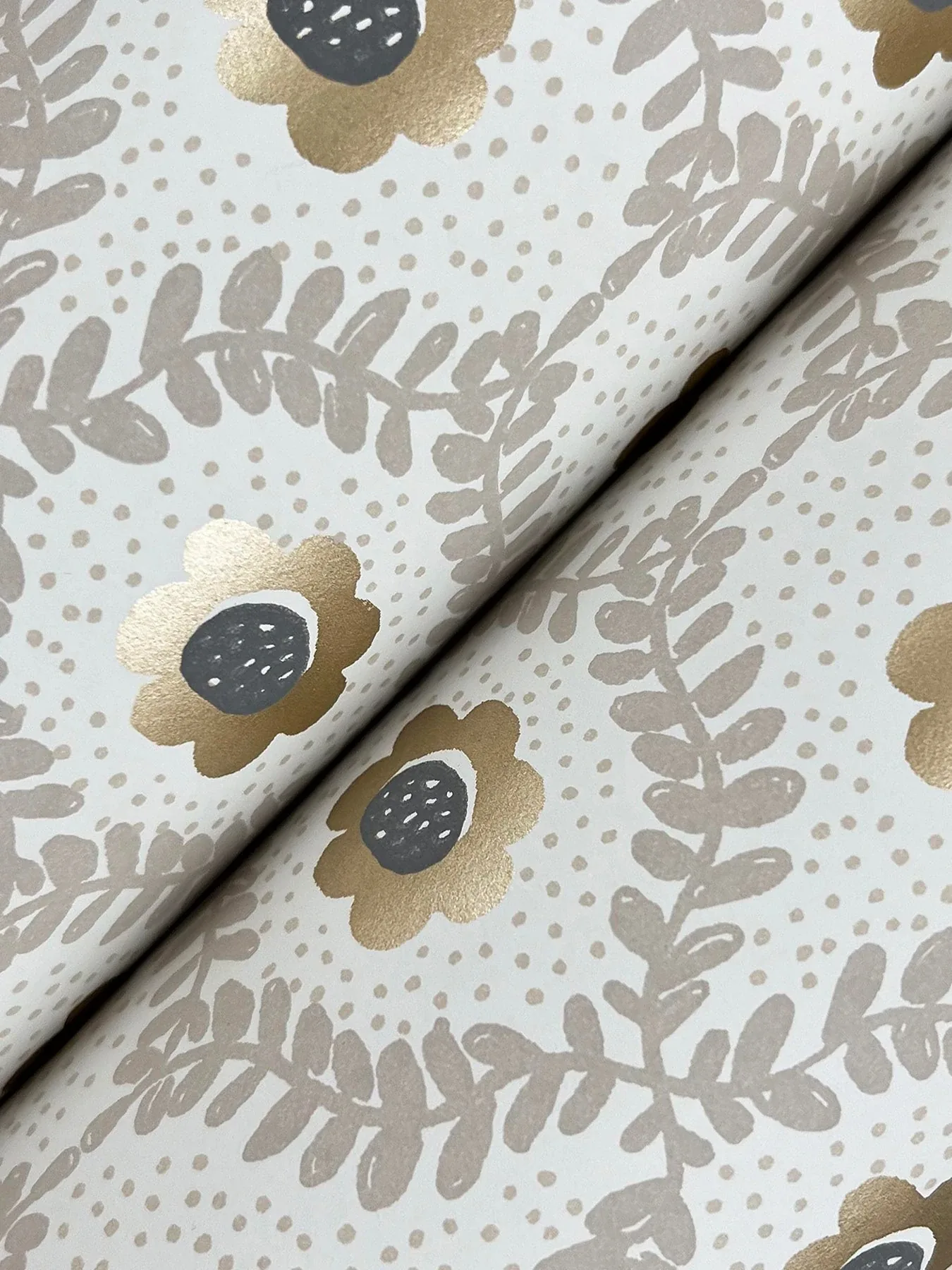York Wallcoverings Emma Linen Wallpaper - SKU RF7443