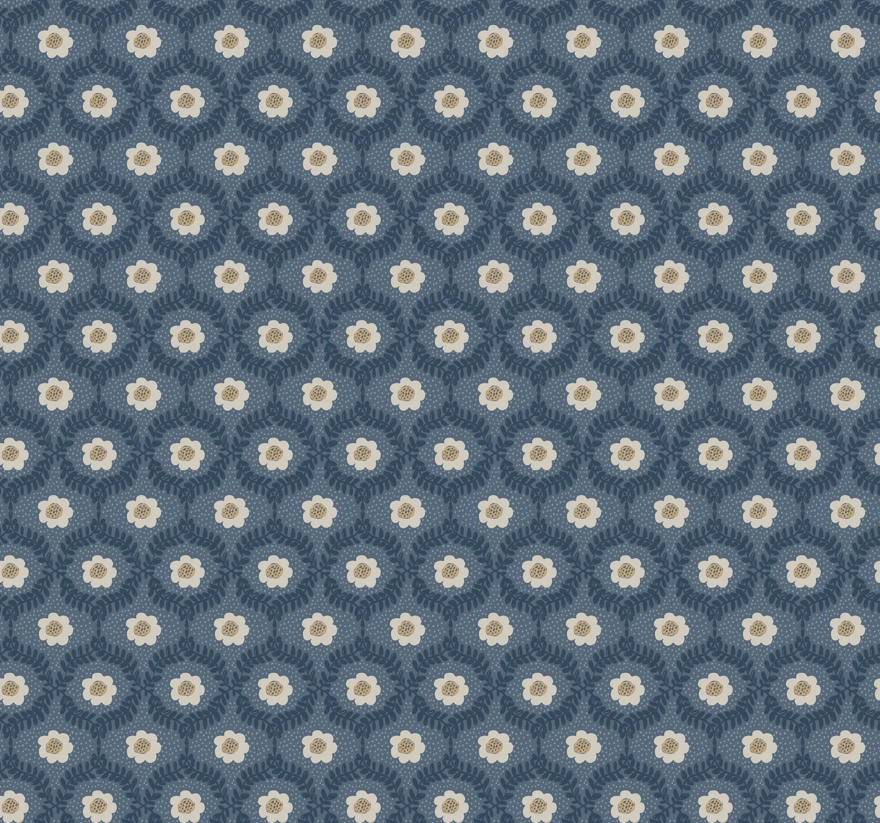 RF7441 | Emma Navy Wallpaper