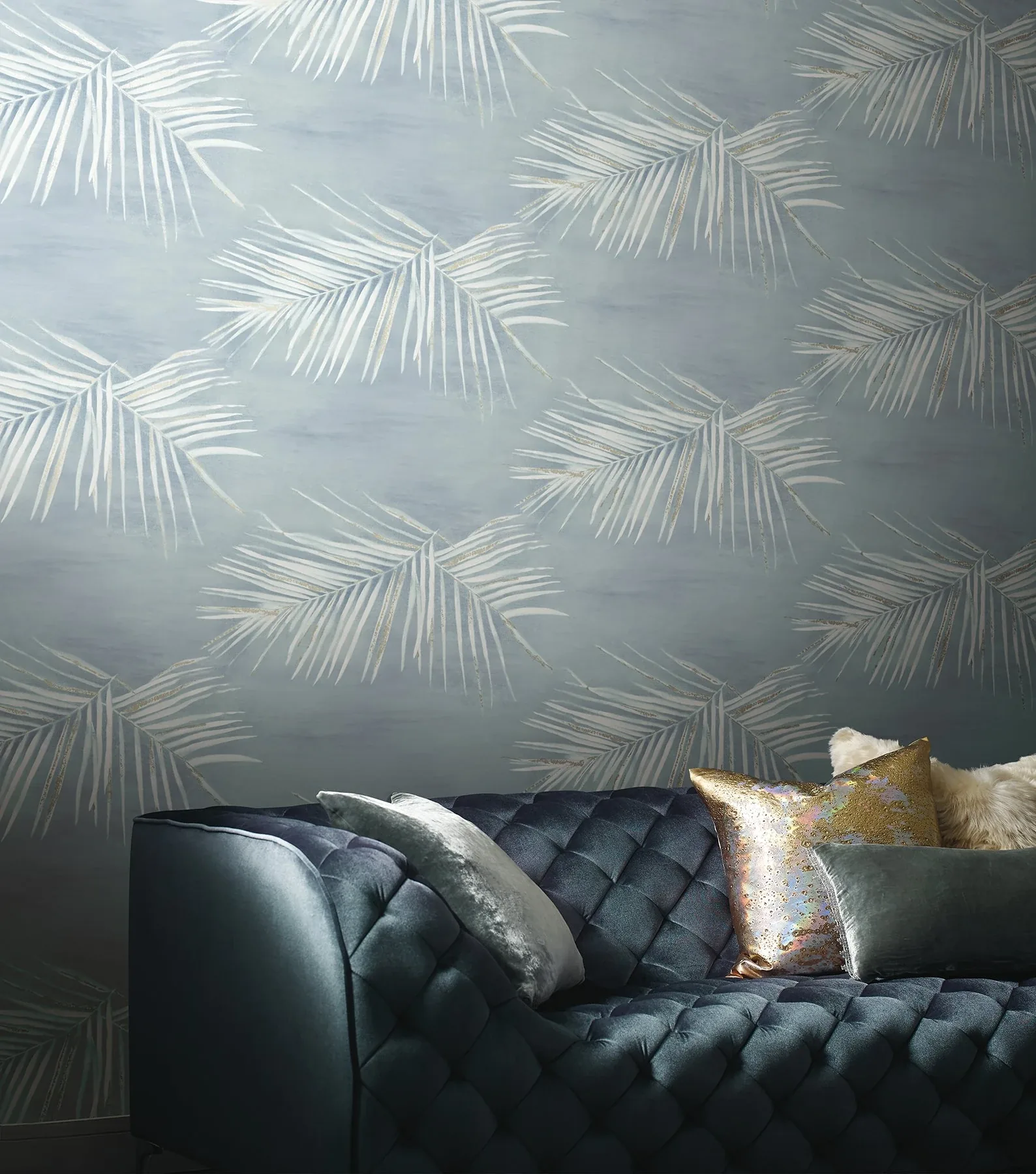 York Wallcoverings Endless Summer Blue Peel & Stick Wallpaper - SKU PSW1554RL