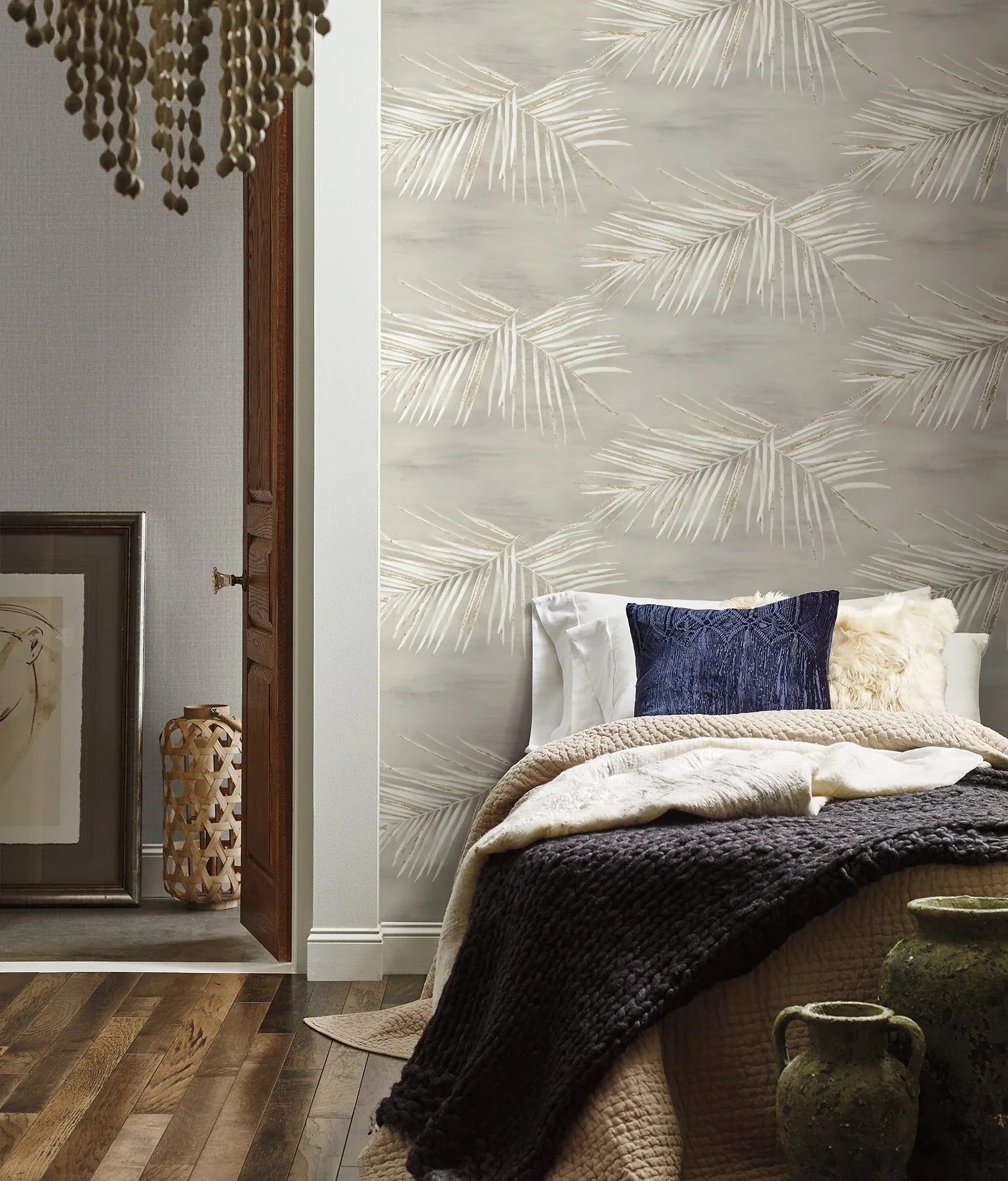 York Wallcoverings Endless Summer Taupe Peel & Stick Wallpaper - SKU PSW1555RL