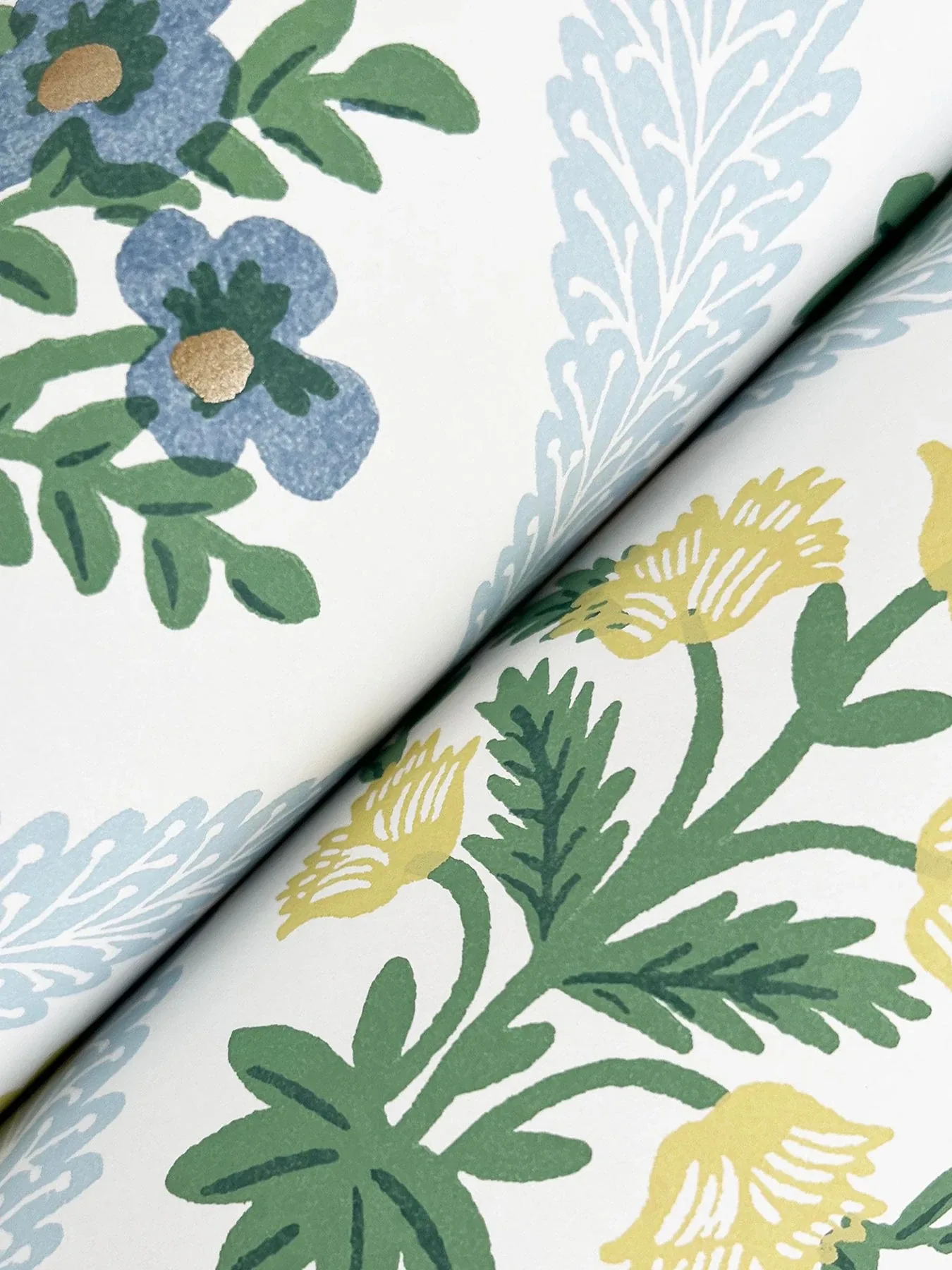 York Wallcoverings Estee Garden Blue Wallpaper - SKU RF7514