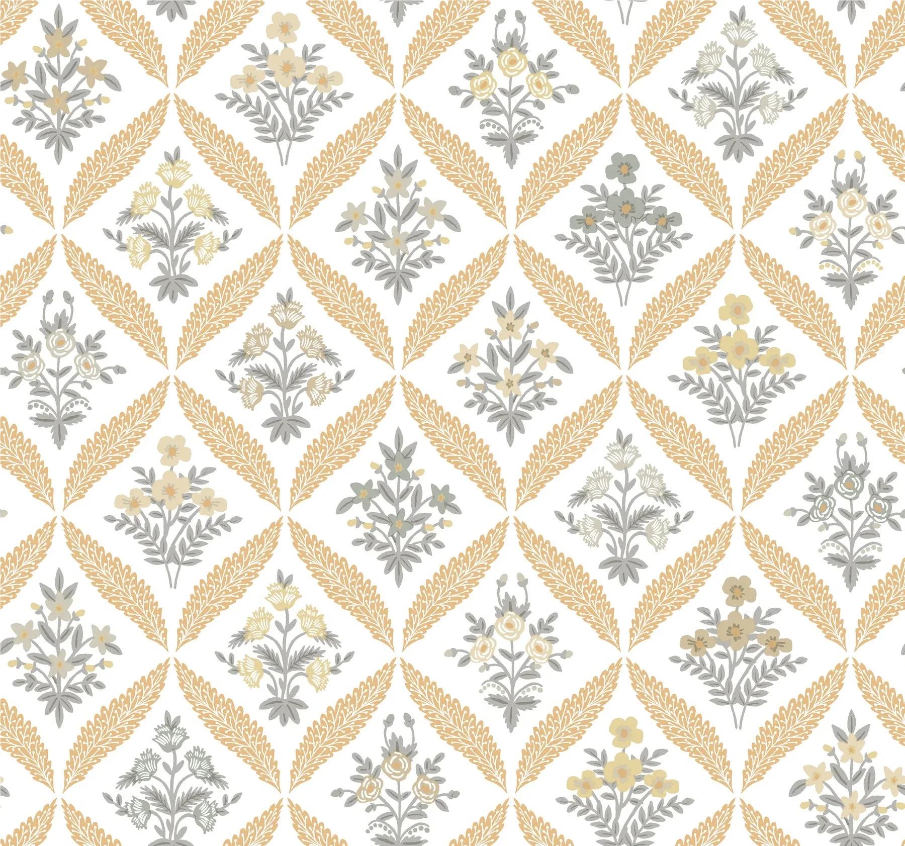RF7511 | Estee Garden Gold Wallpaper