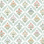 York Wallcoverings Estee Garden Pastel Wallpaper - SKU RF7512
