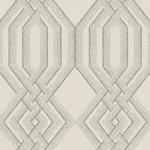York Wallcoverings Etched Lattice Grey Wallpaper - SKU TL1911