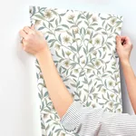 York Wallcoverings Eucalyptus Jasmine Wallpaper - SKU GO8253