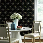 York Wallcoverings Evening Star Black Wallpaper - SKU GR5941
