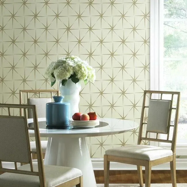 York Wallcoverings Evening Star Cream Wallpaper - SKU GR5944