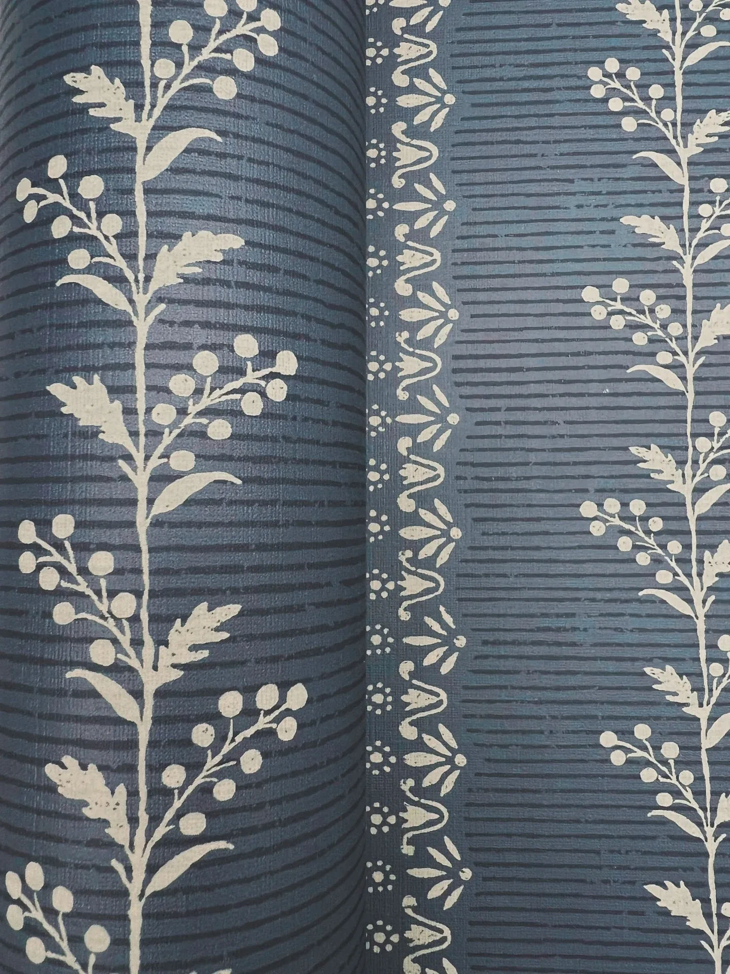 York Wallcoverings Everleigh Navy Wallpaper - SKU MF4766