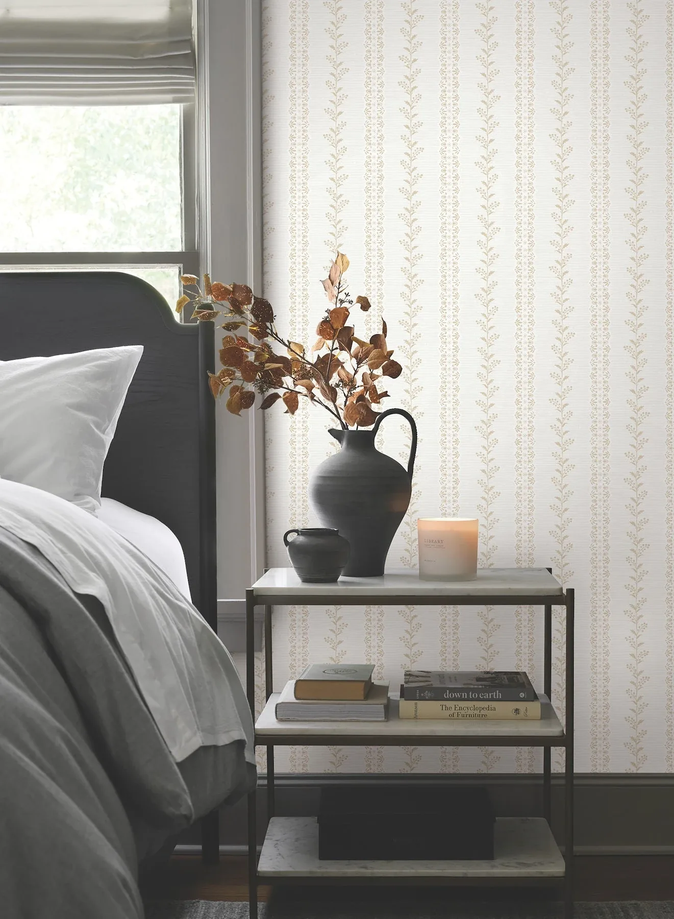 York Wallcoverings Everleigh Ochre Wallpaper - SKU MF4763